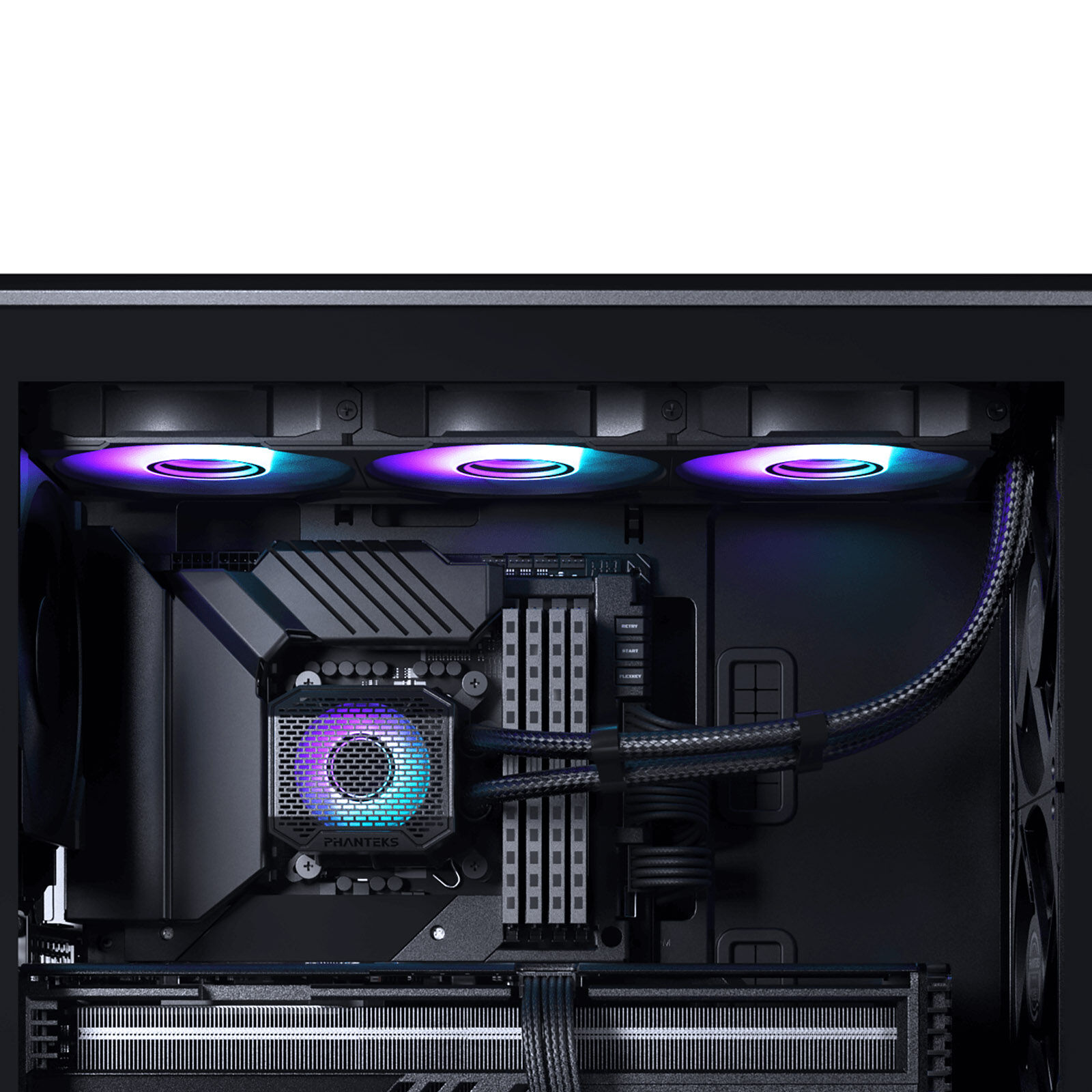 PHANTEKS Glacier One 360M25 Gen2 DRGB AiO Liquid Cooler - 360 mm, Black