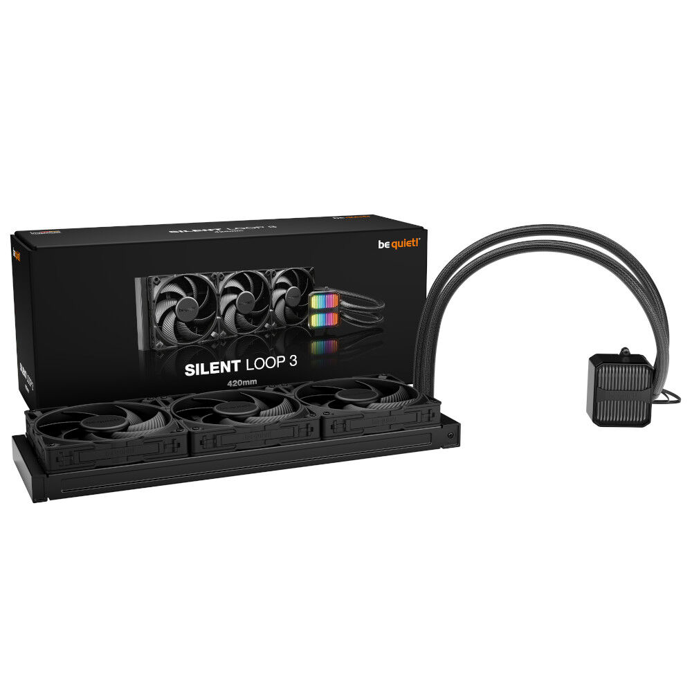 be quiet! Silent Loop 3 AiO water cooler, ARGB - 420mm, black