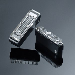 Bitspower memory cooler, DDR5, transparent single-sided - 2 DIMMS