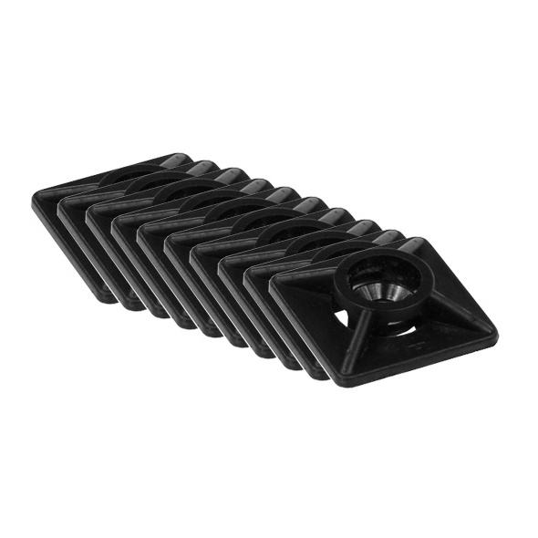 WCUK Zip Tie Cradle Mount - Black (10 Pack)
