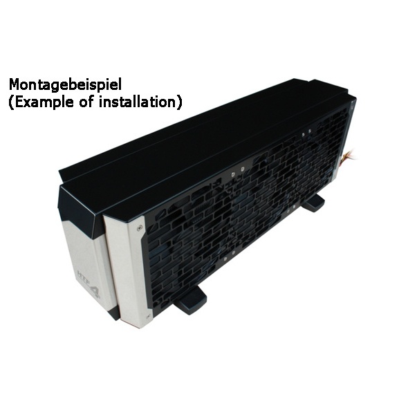 Watercool HTF4 3x140 Fan Cover Classic black