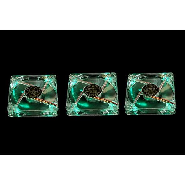 Yate Loon D12SL-12 Green LEDs Bundle (3x Pack)