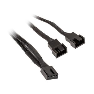 Akasa PWM fan splitter, pack of 4 - black