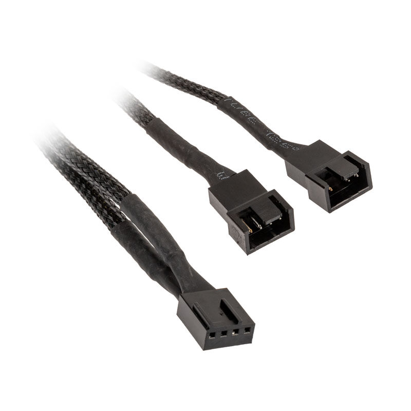 Akasa PWM fan splitter, pack of 4 - black