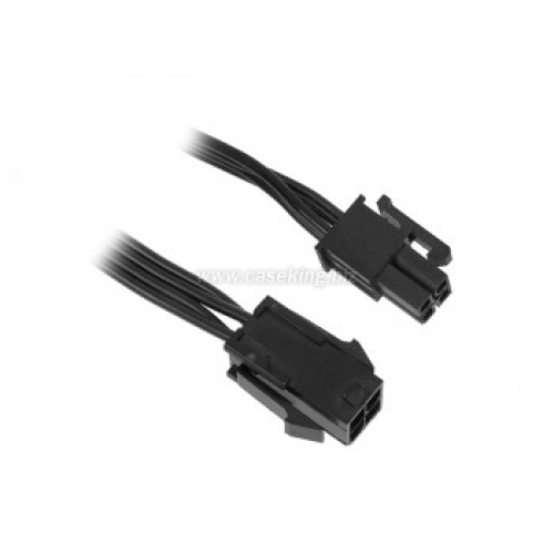 Cubitek Black Cobra Series 4-pin ATX12V Extension - 50cm