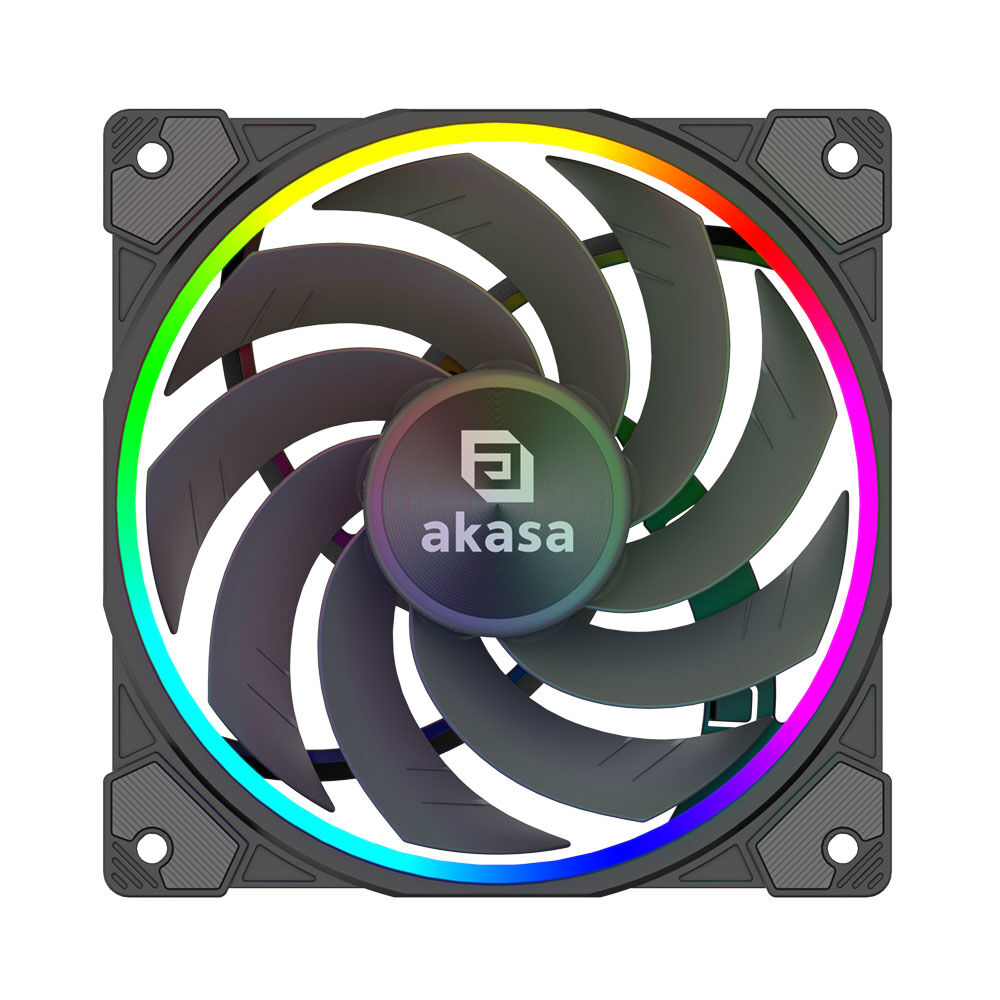 Akasa SOHO AR12 Reverse PWM fan, RGB - 120mm, black : image 4