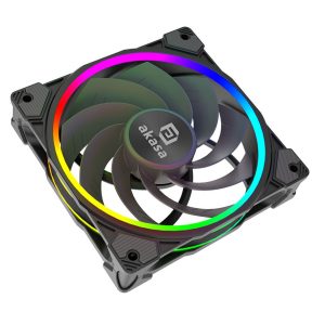 Akasa SOHO AR12 Reverse PWM fan, RGB - 120mm, black : image 1