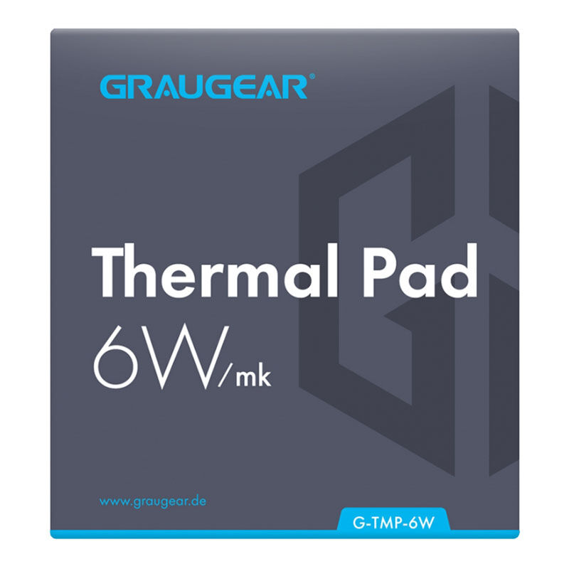 Graugear thermal pad for CPU or memory, 100 x 100 x 1 mm / 100 x 100 x 1.5 mm : image 1