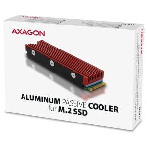 AXAGON CLR-M2 passive M.2 SSD heatsink - 2280, aluminum, red : image 8