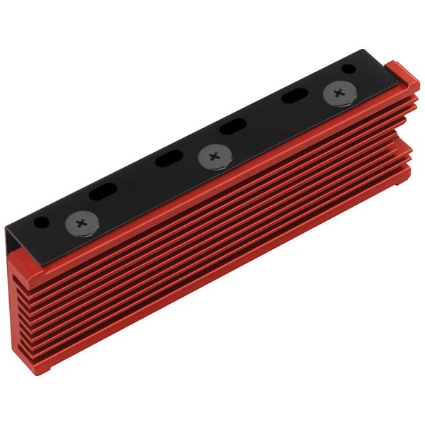 AXAGON CLR-M2 passive M.2 SSD heatsink – 2280, aluminum, red