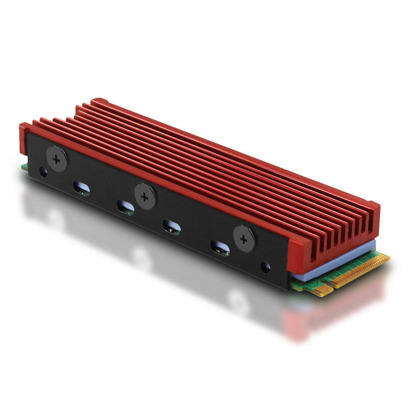 AXAGON CLR-M2 passive M.2 SSD heatsink - 2280, aluminum, red : image 2