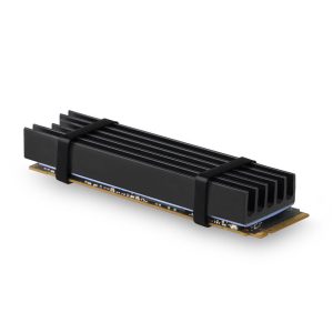 AXAGON CLR-M2L10 passive M.2 SSD heatsink - 2280, 10 mm height, aluminum, black : image 2