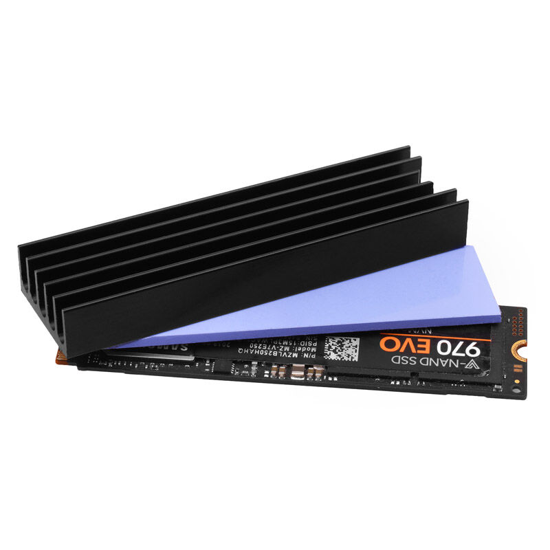 AXAGON CLR-M2L10 passive M.2 SSD heatsink - 2280, 10 mm height, aluminum, black : image 4