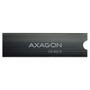 AXAGON CLR-M2L10 passive M.2 SSD heatsink - 2280, 10 mm height, aluminum, black : image 5