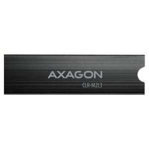 AXAGON CLR-M2L3 passive M.2 SSD heatsink - 2280, 3 mm height, aluminum, black