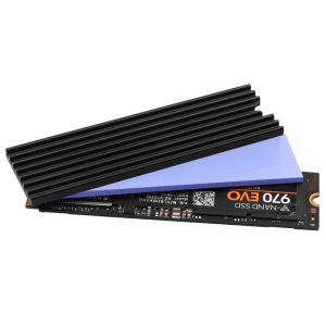 AXAGON CLR-M2L3 passive M.2 SSD heatsink - 2280, 3 mm height, aluminum, black