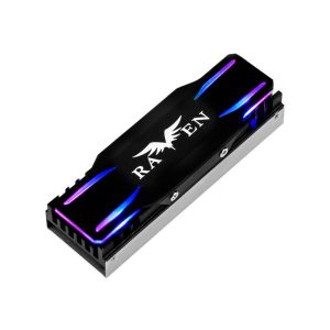 SilverStone SST-TP03-ARGB - M.2 SSD cooler with ARGB - black