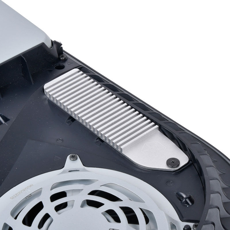 SilverStone SST-TP06 - PS5 Aluminum M.2 SSD Cooler - silver