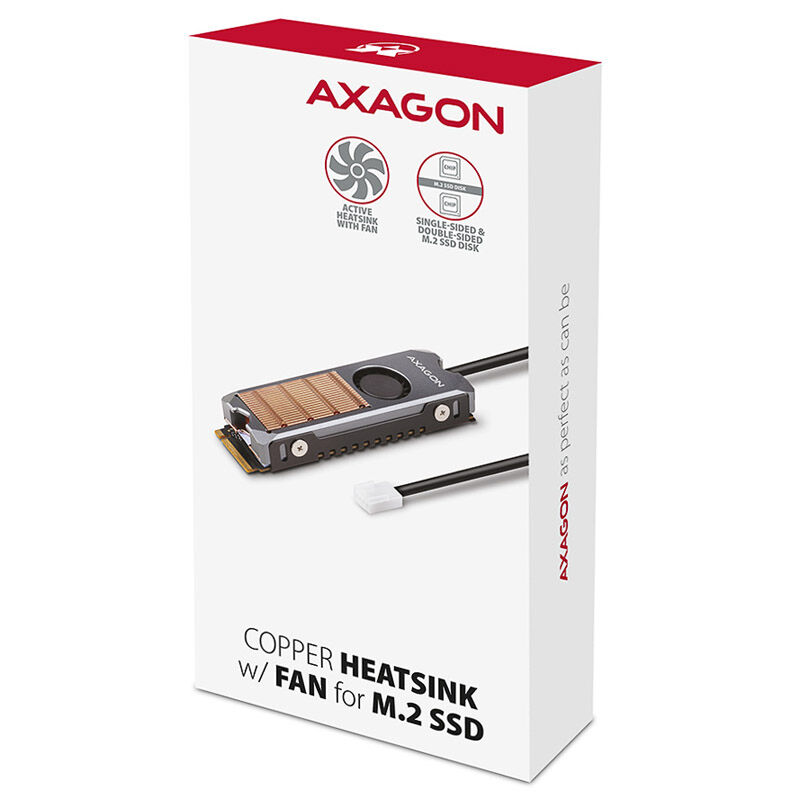 AXAGON CLR-M2FAN cooler for M.2 2280 SSD