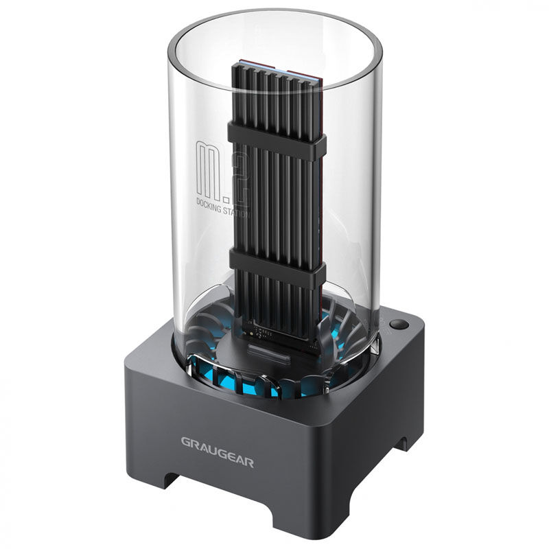 Graugear Docking Station for M.2 NVMe SSD with Heatsink and Fan