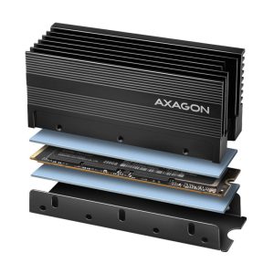 AXAGON CLR-M2XL passive - M.2 SSD, 2280 - aluminum heat spreader with cooling fins : image 3