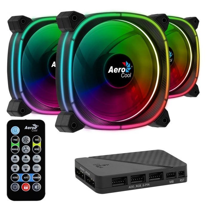 Aerocool Astro 12 Pro 3 Pack Case Fans
