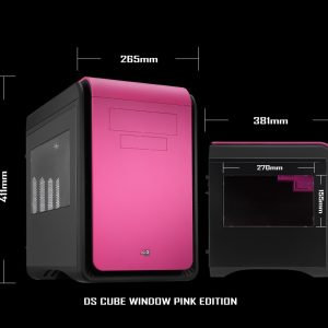 Aerocool DS Cube Window - black/pink
