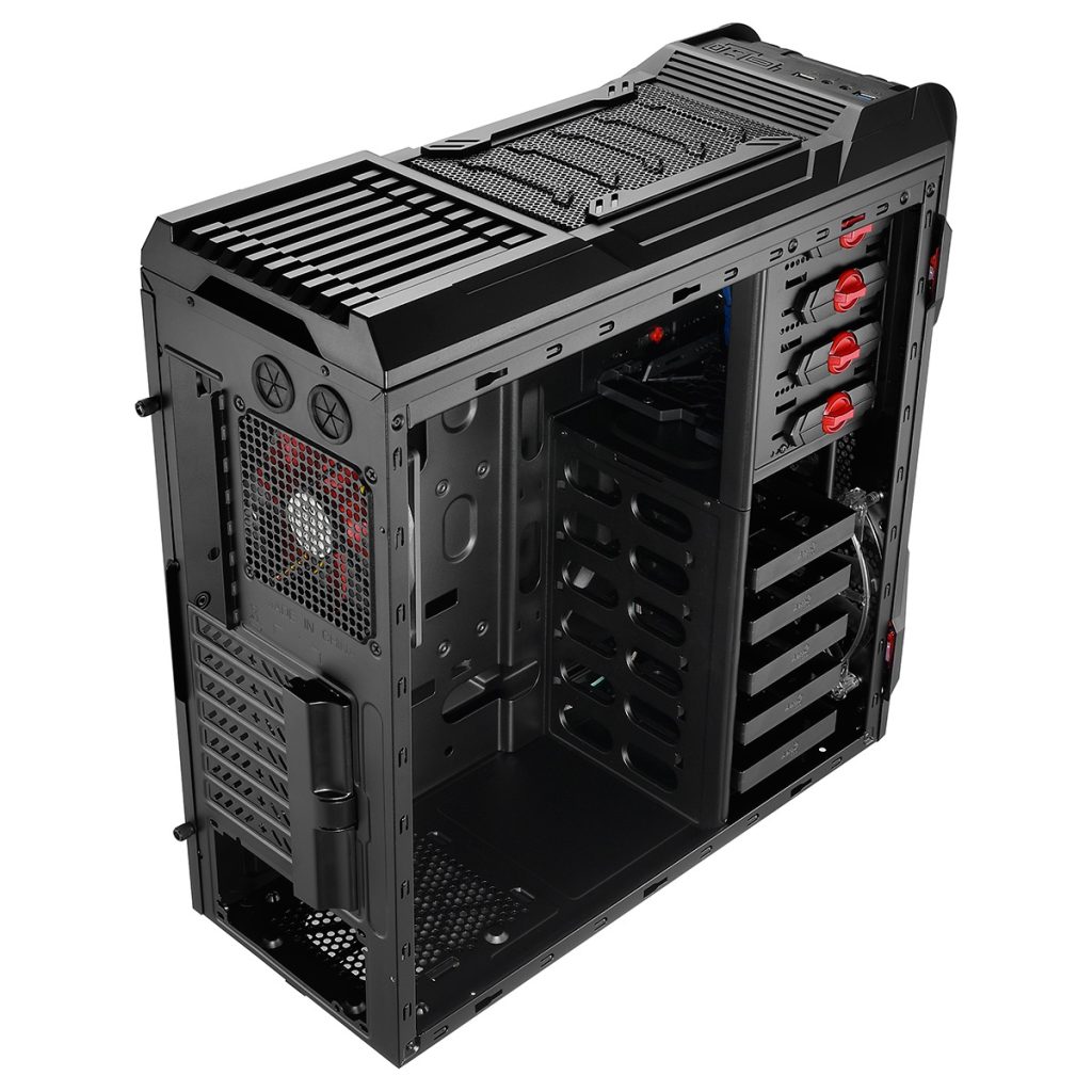 Aerocool GT-R Black Midi Tower Gaming Case - Toolless