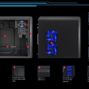 Aerocool Qs-200 Lite - Black