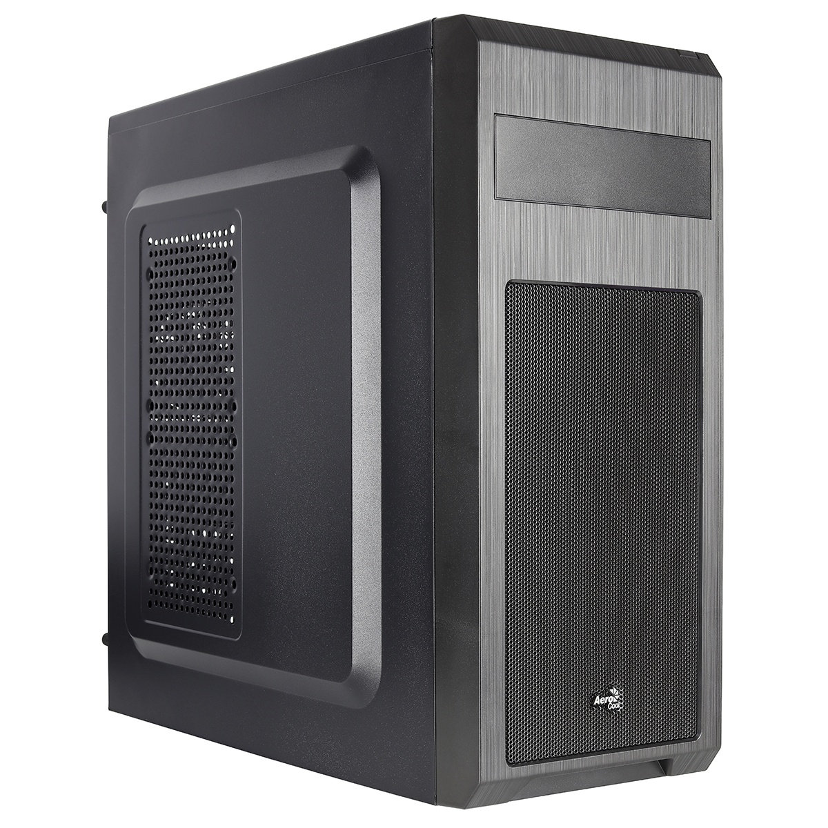 Aerocool SI5101 Mid Tower Case Black 1 x Rear Black Fan 1 x USB3 2 x ...