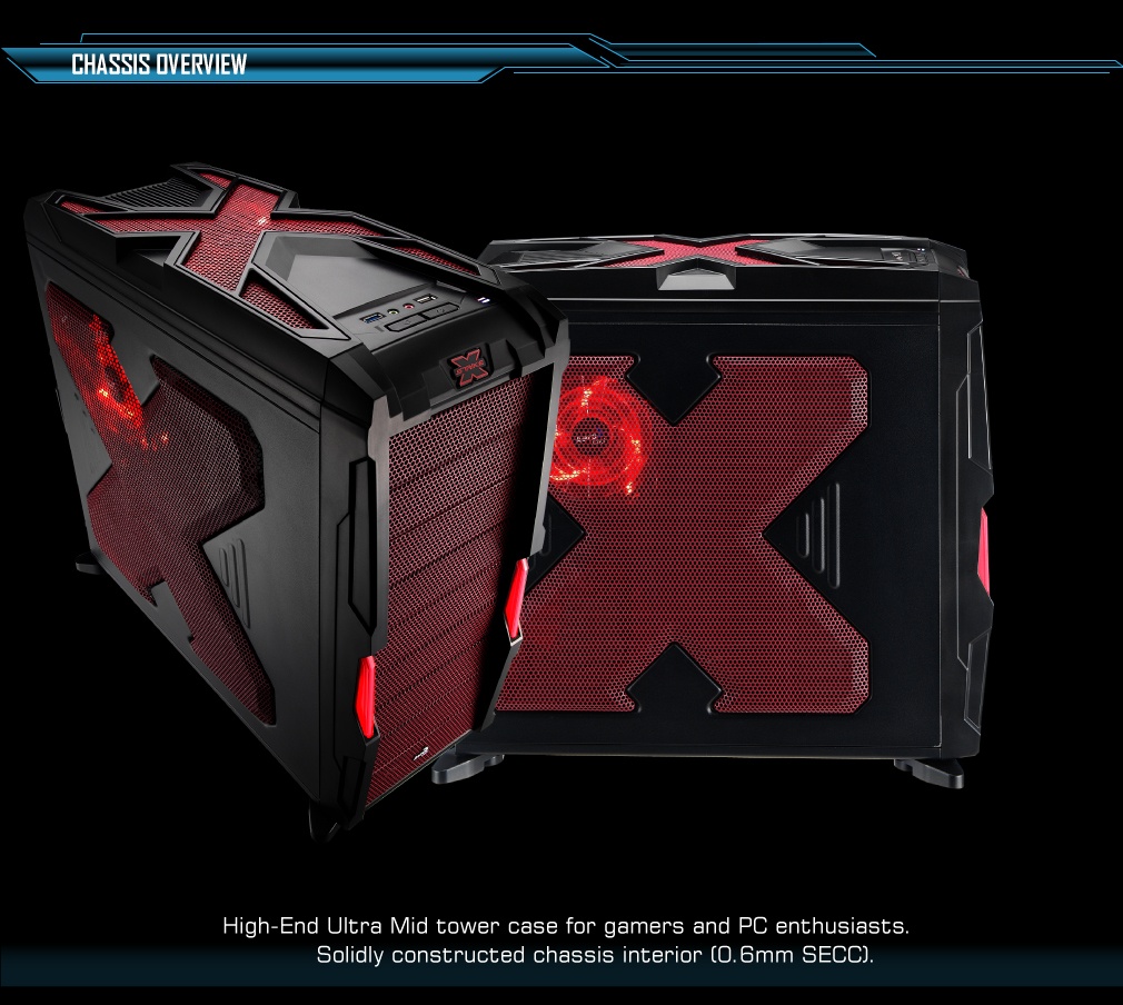 Aerocool Strike-X Advance Devil Red - black/red