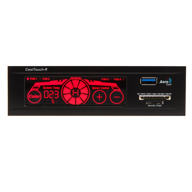 AeroCool Touch-R 5.25 Fan Controller - Black