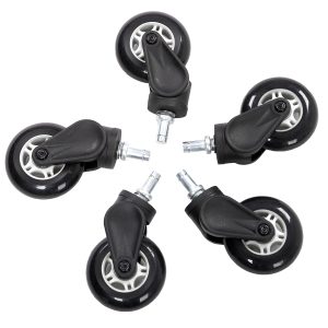 AKRACING Rollerblade Caster Wheels Set of 5 - White