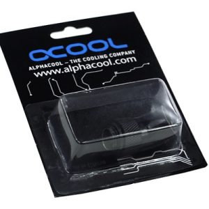 Alphacool angled adaptor 45- - revolvable - G1/4 outer thread to G1/4 inner thread - Deep Black
