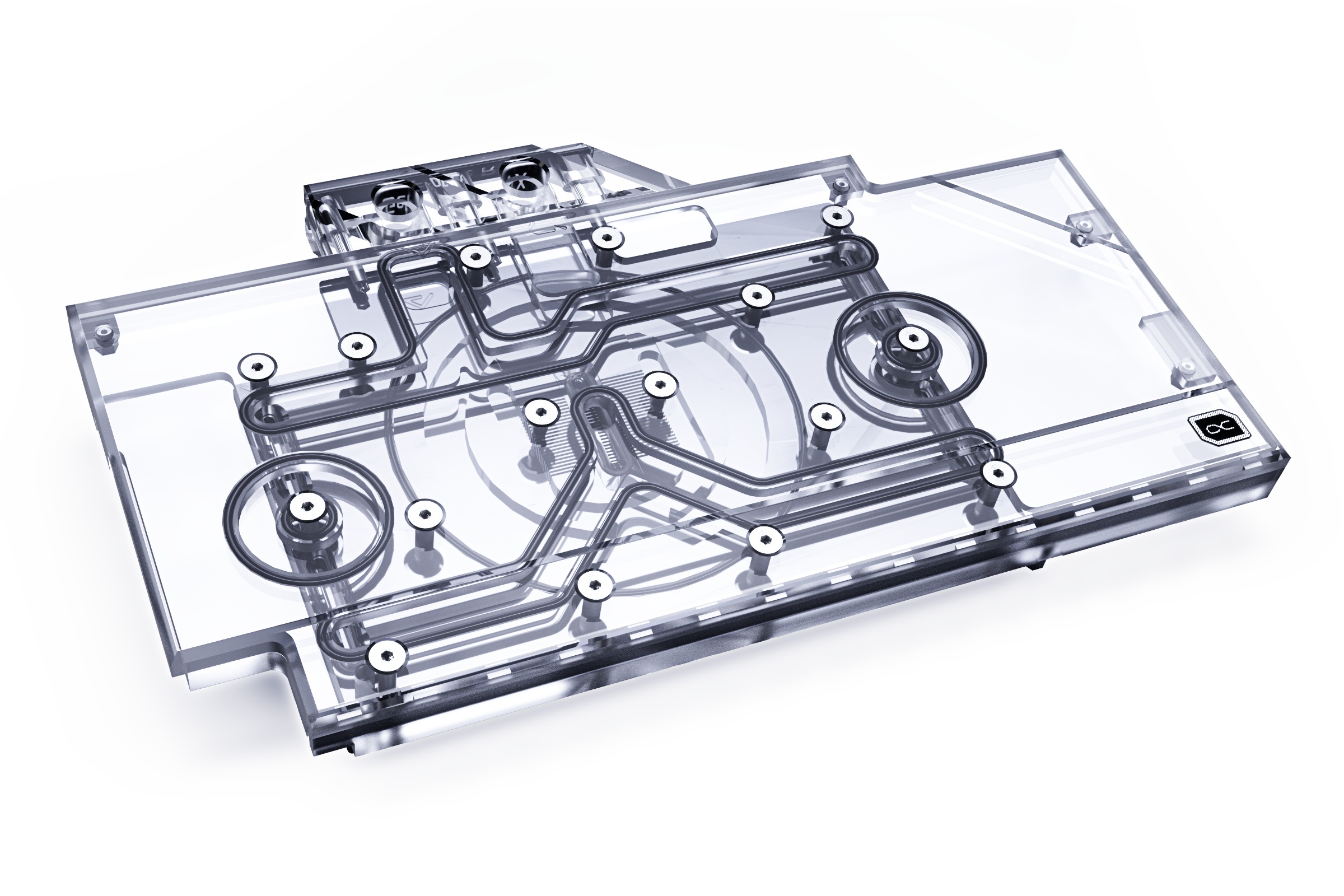 Alphacool Eisblock Aurora Acryl GPX-N RTX 3090/3080 ROG Strix with Backplate - B-Grade