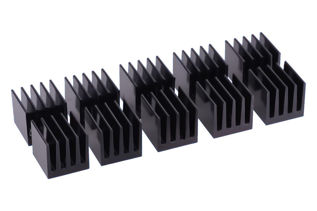 Alphacool GPU Ram Aluminium Heatsinks 15x15mm - black 10 pcs
