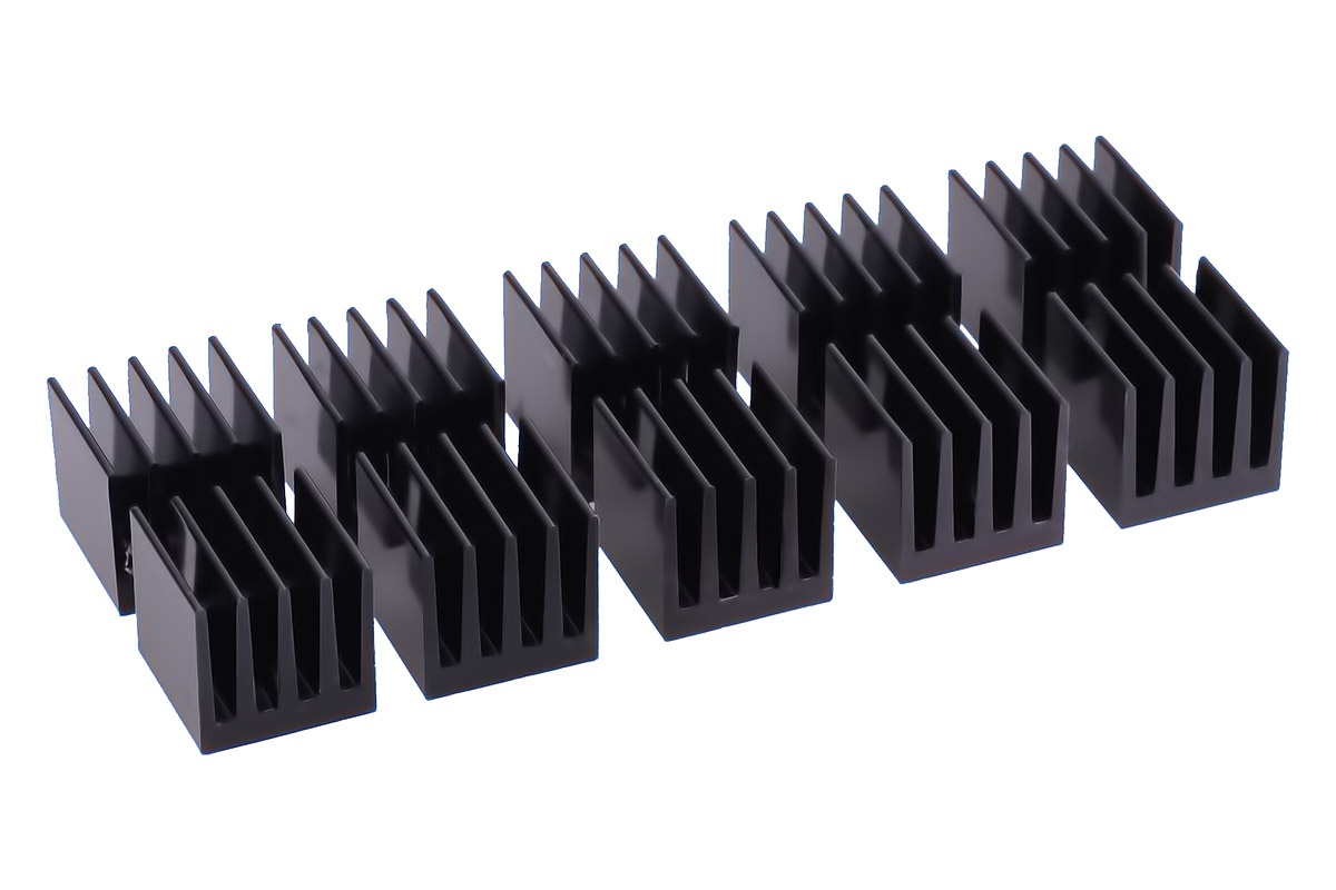 Alphacool GPU Ram Aluminium Heatsinks 15x15mm - black 10 pcs