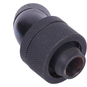 Alphacool HF 19/13 Compression Fitting 45degree Rotary G1/4 - Deep Black