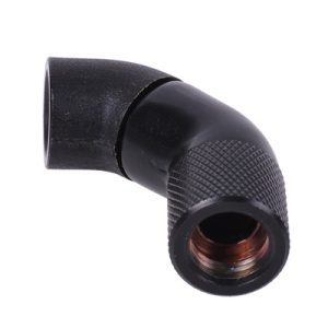 Angled Adapter Double 45- Revolvable G1/4 inner thread to G1/4 inner thread - Black Matt