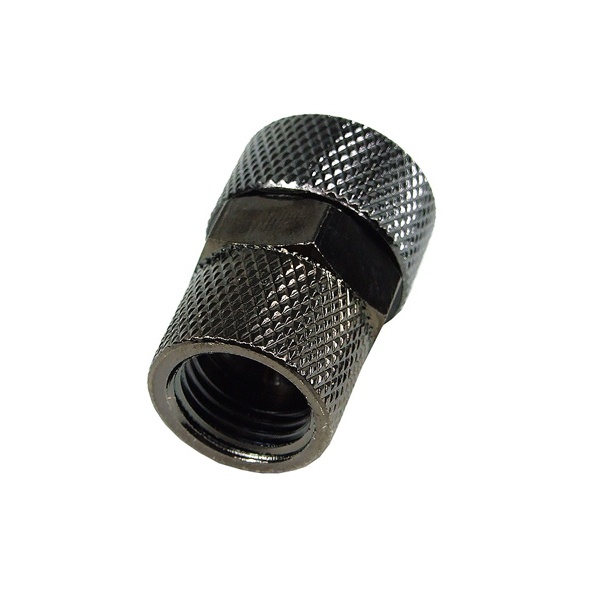 Anti-Twist adaptor G1/4 inch inner to G1/4 inch inner - black nickel