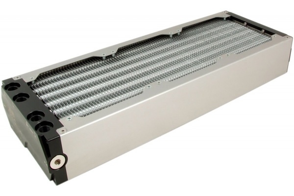 Aquacomputer Airplex Modularity 360mm, Aluminum Fins, Two Circuits, SS Panels