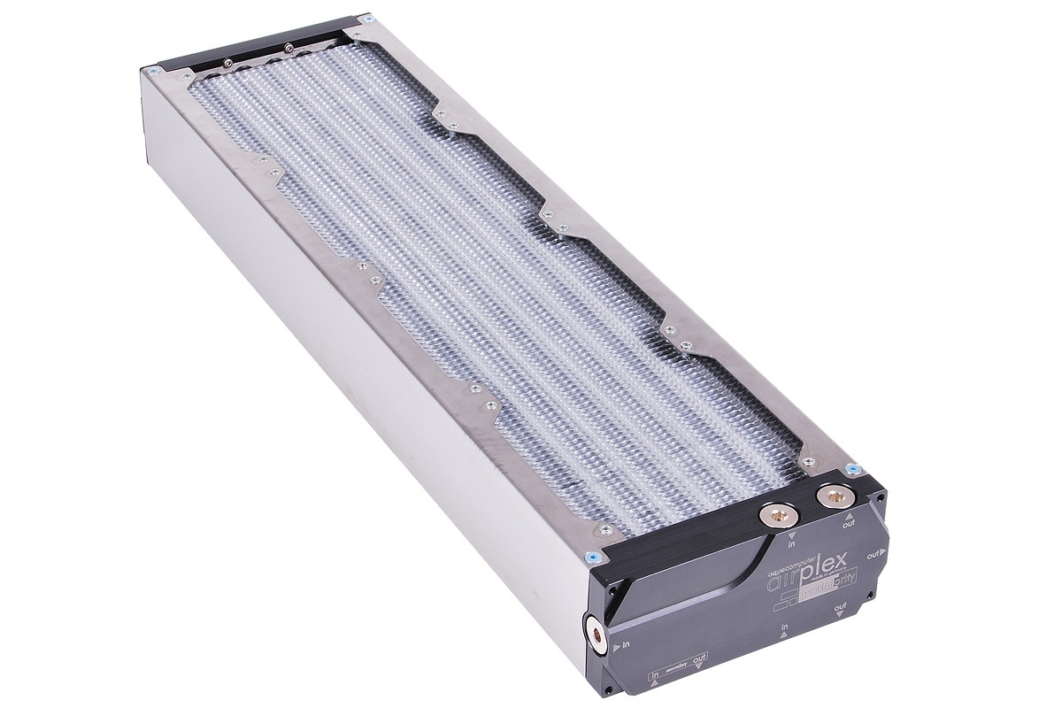 Airplex Radiator Aquacomputer airplex modularity system 480 mm, aluminum fins, one ...