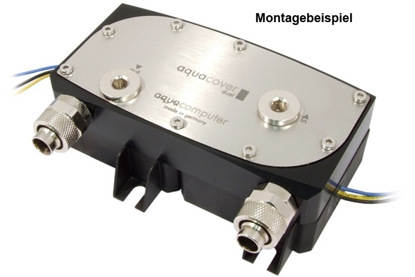Aquacomputer Aquacover Dual DDC Pump Top for Laing/Swiftech