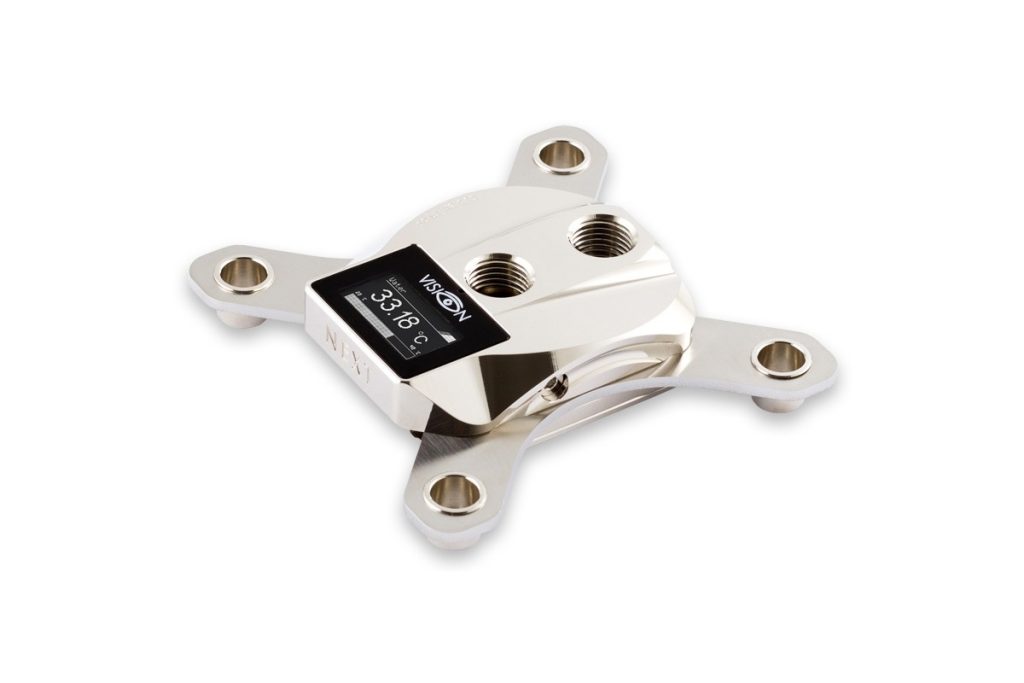 Aquacomputer cuplex kryos NEXT VARIO with VISION 2011/2011-3, nickel ...