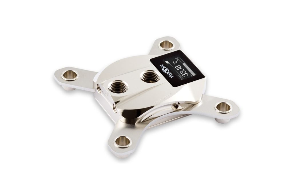 Aquacomputer cuplex kryos NEXT VARIO with VISION 2011/2011-3, nickel ...