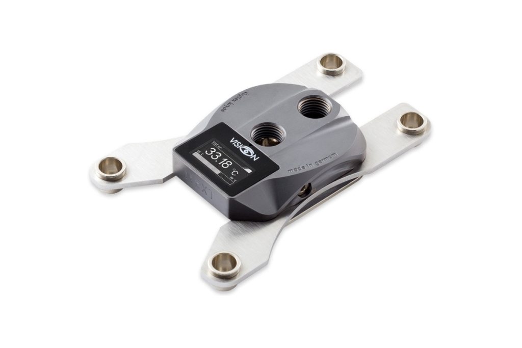 Aquacomputer cuplex kryos NEXT VARIO with VISION TR4, PVD/nickel ...