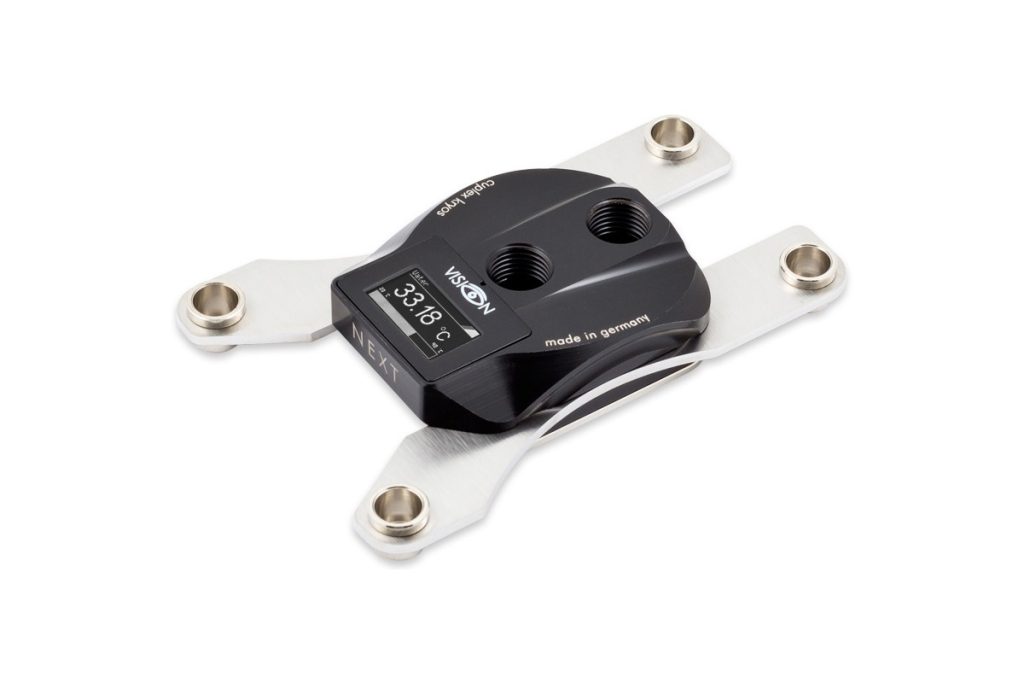 Aquacomputer cuplex kryos NEXT with VISION TR4, acetal/.925 silver
