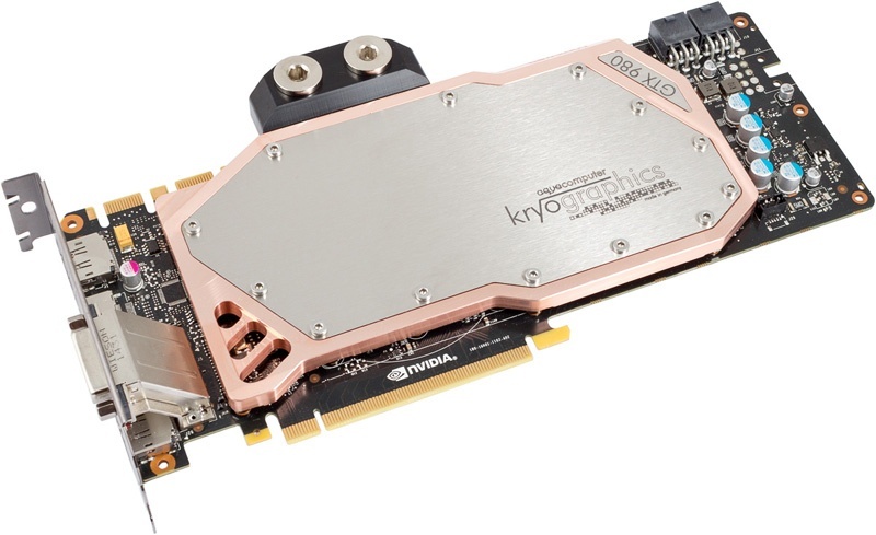 Aqua Computer graphic card GeForce GTX 980, 4GB GDDR5 with installed kryographics for GTX 980