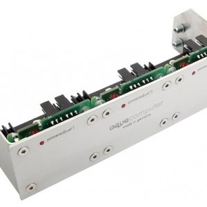 Aquacomputer mounting plate for poweradjust 2/3 and farbwerk, brushed stainless steel