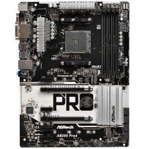 ASRock AB350 Pro4, AMD B350 motherboard socket AM4